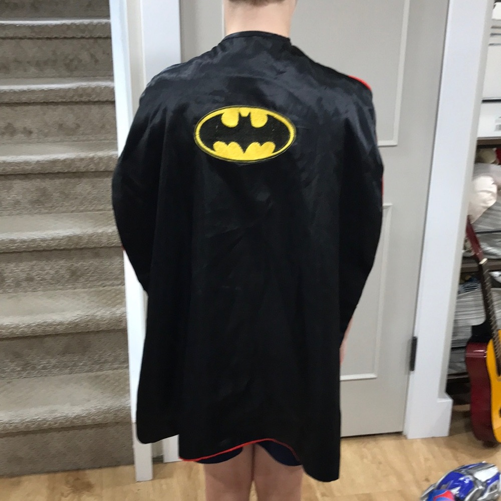 Reversible Superman and Batman cape